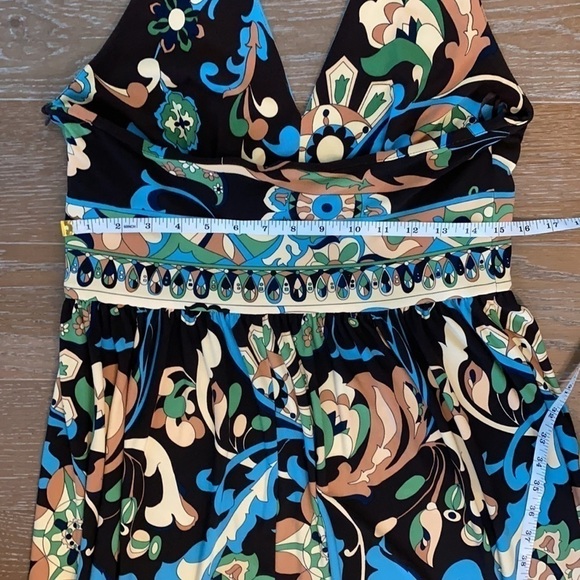 Jones New York  70's Print Halter Dress | 12 - Picture 6 of 6